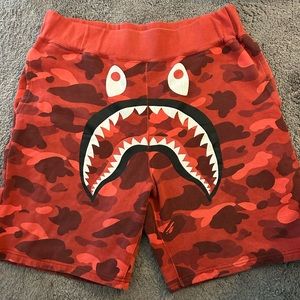 Red Bape Camo shorts